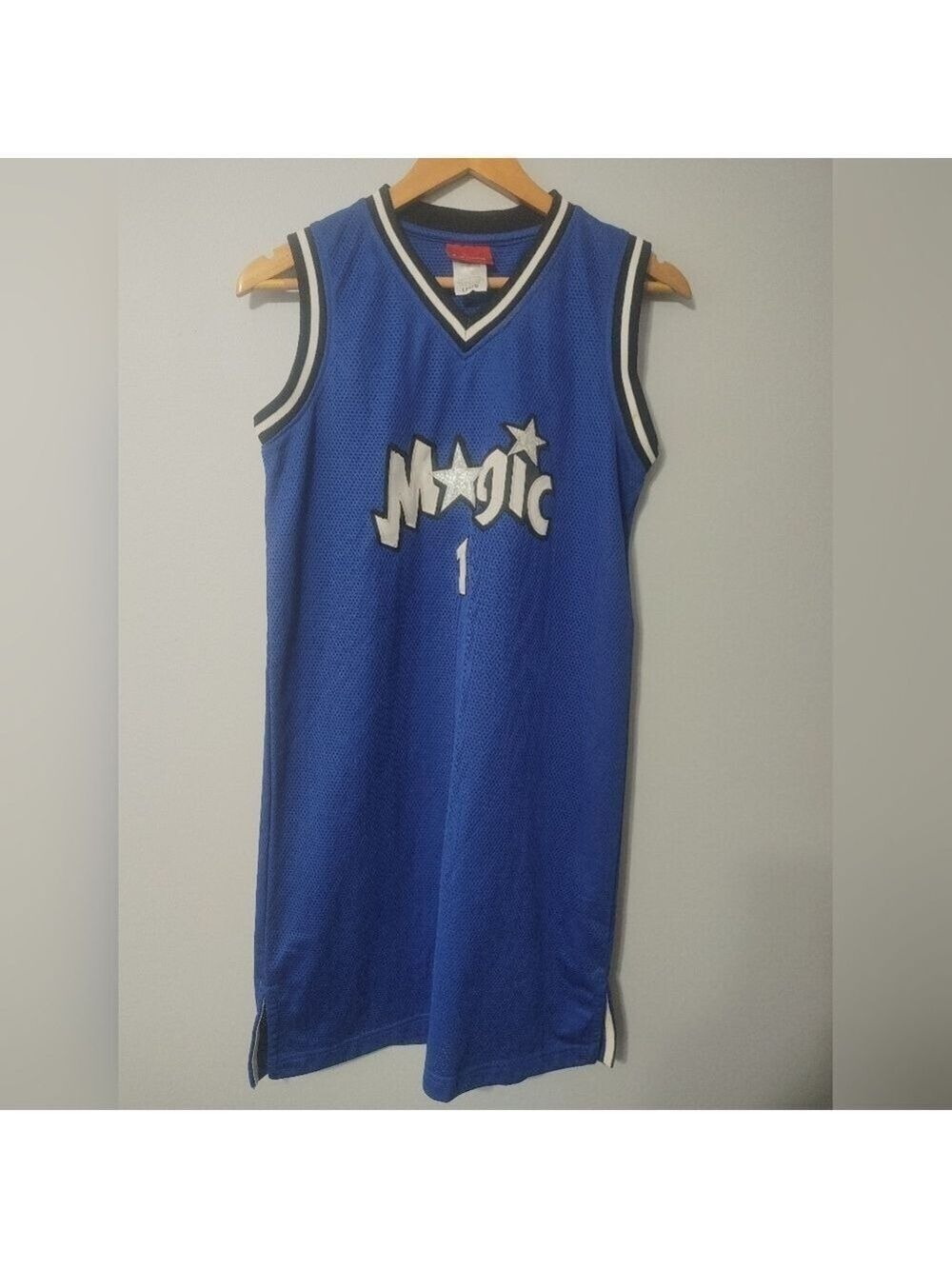 Reebok Blue Magic #1 Kid's(?) Basketball Jersey Sz Lg